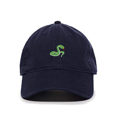 Snake Baseball Cap Embroidered Cotton Adjustable Dad Hat