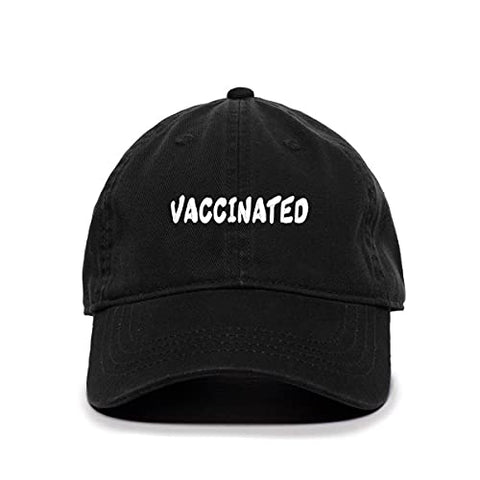 Vaccinated Baseball Cap Embroidered Cotton Adjustable Dad Hat