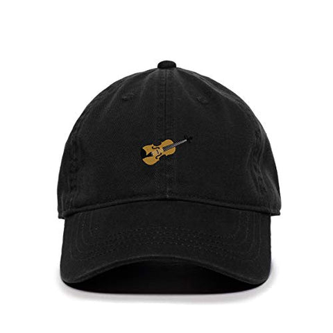 Violin Baseball Cap Embroidered Cotton Adjustable Dad Hat