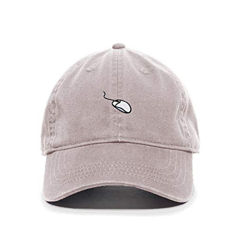 Computer Mouse Baseball Cap Embroidered Cotton Adjustable Dad Hat