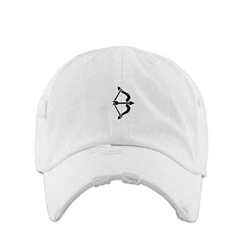 The Archer Vintage Baseball Cap Embroidered Cotton Adjustable Distressed Dad Hat