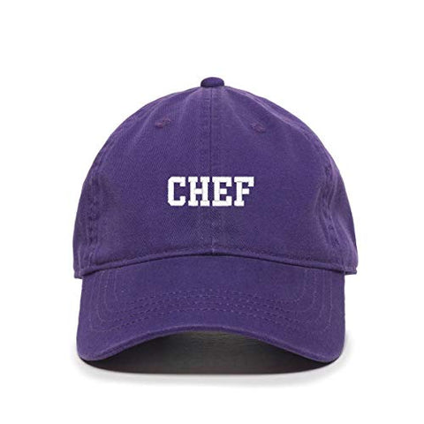 Chef Baseball Cap Embroidered Cotton Adjustable Dad Hat