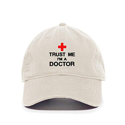 Trust Me I'm A Doctor Baseball Cap Embroidered Cotton Adjustable Dad Hat