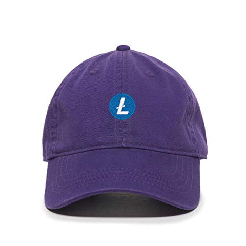 Litecoin Cryptocurrency Baseball Cap Embroidered Cotton Adjustable Dad Hat