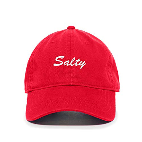 Salty Baseball Cap Embroidered Cotton Adjustable Dad Hat
