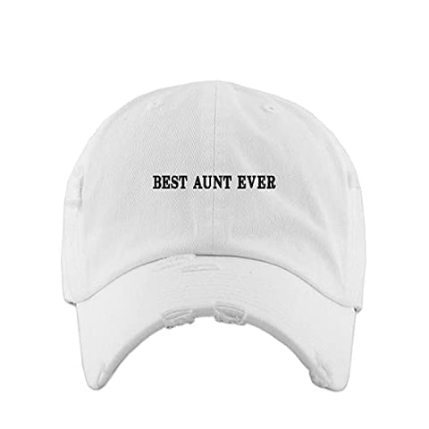 Best Aunt Ever Vintage Baseball Cap Embroidered Cotton Adjustable Distressed Dad Hat