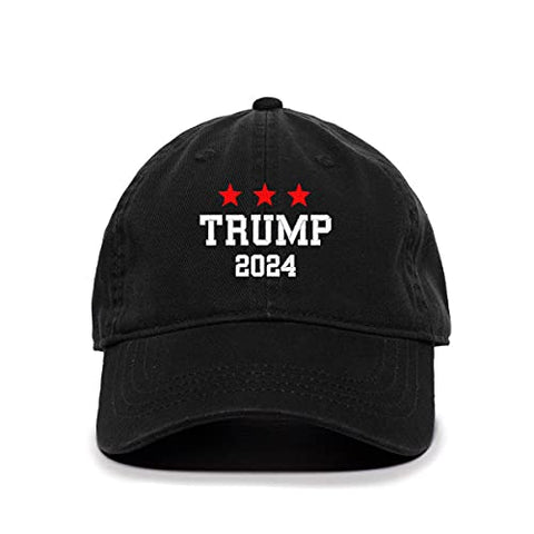 Trump 2024 Baseball Cap Embroidered Cotton Adjustable Dad Hat