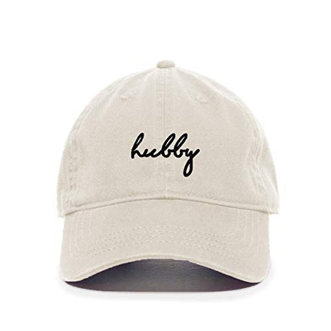 Hubby Baseball Cap Embroidered Cotton Adjustable Dad Hat