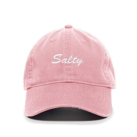 Salty Baseball Cap Embroidered Cotton Adjustable Dad Hat