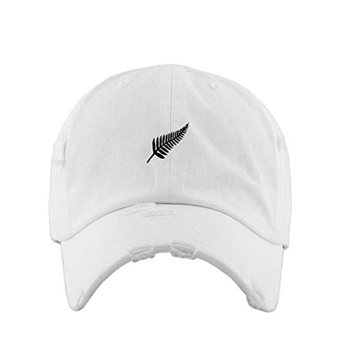 Fern Vintage Baseball Cap Embroidered Cotton Adjustable Distressed Dad Hat