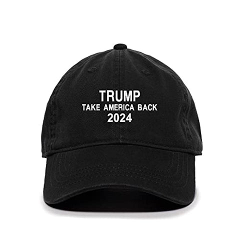 Take America Back Trump Baseball Cap Embroidered Cotton Adjustable Dad Hat