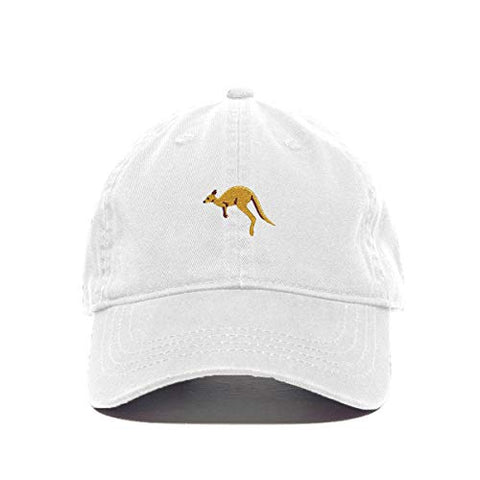 Kangaroo Baseball Cap Embroidered Cotton Adjustable Dad Hat