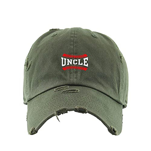 Baseball Uncle Vintage Baseball Cap Embroidered Cotton Adjustable Distressed Dad Hat