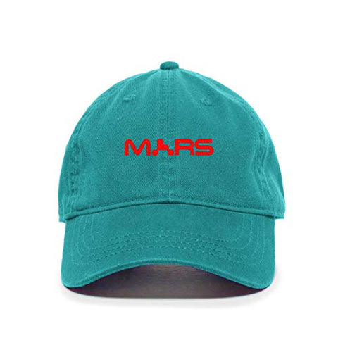 Mars NASA Logo Baseball Cap Embroidered Cotton Adjustable Dad Hat