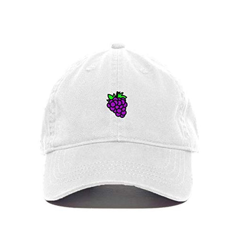 Grape Baseball Cap Embroidered Cotton Adjustable Dad Hat