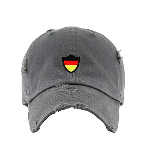 Germany Deutschland Flag Vintage Baseball Cap Embroidered Cotton Adjustable Distressed Dad Hat