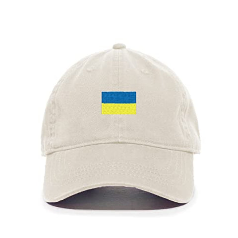 Ukraine Flag Baseball Cap Embroidered Cotton Adjustable Dad Hat