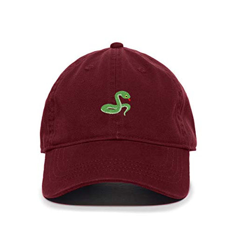 Snake Baseball Cap Embroidered Cotton Adjustable Dad Hat