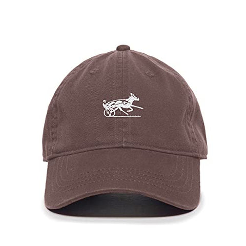 Horse Racing Baseball Cap Embroidered Cotton Adjustable Dad Hat