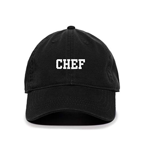 Chef Baseball Cap Embroidered Cotton Adjustable Dad Hat