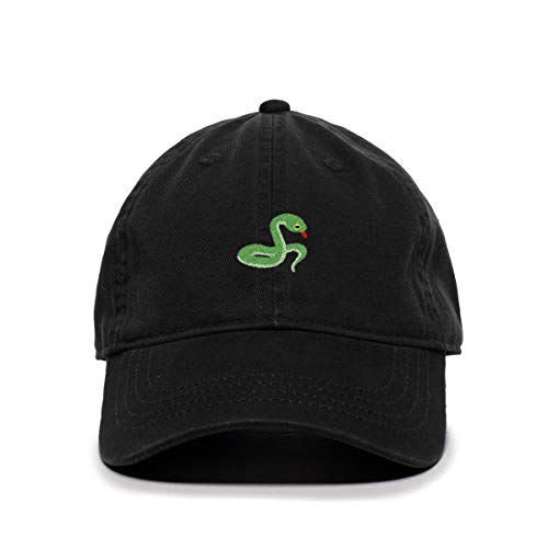 Snake Baseball Cap Embroidered Cotton Adjustable Dad Hat