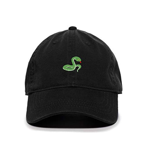 Snake Baseball Cap Embroidered Cotton Adjustable Dad Hat