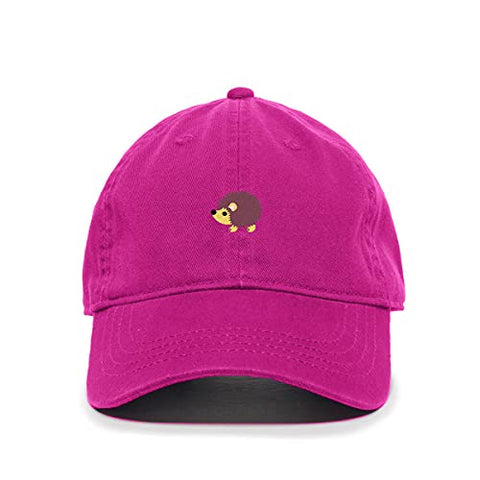 Hedgehog Baseball Cap Embroidered Cotton Adjustable Dad Hat