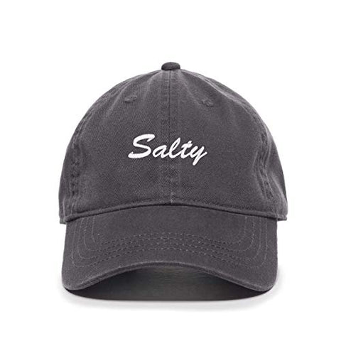 Salty Baseball Cap Embroidered Cotton Adjustable Dad Hat
