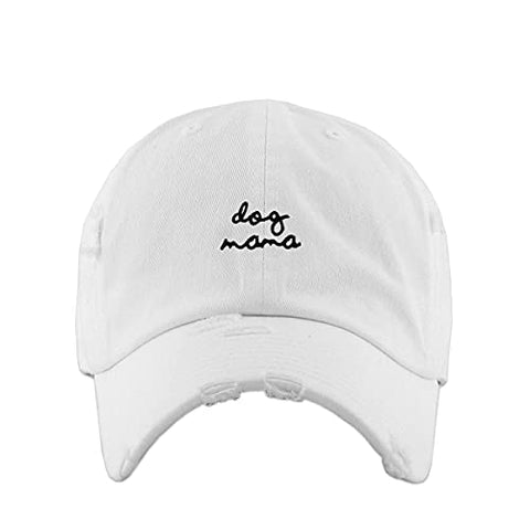 Dog Mama Vintage Baseball Cap Embroidered Cotton Adjustable Distressed Dad Hat