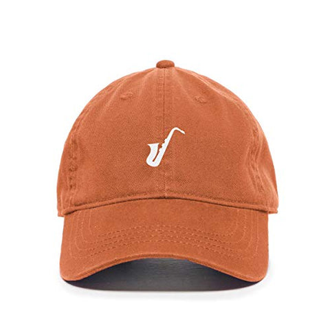 Saxophone Baseball Cap Embroidered Cotton Adjustable Dad Hat