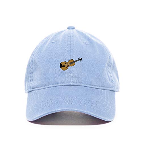Violin Baseball Cap Embroidered Cotton Adjustable Dad Hat
