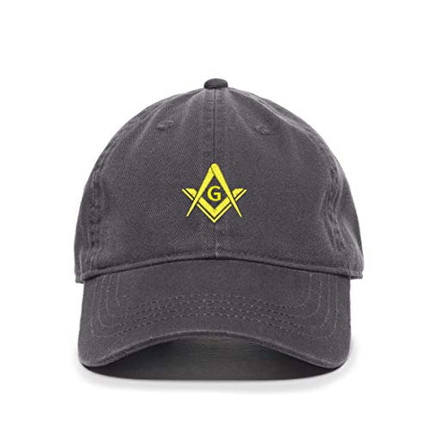 Masonic Symbol Baseball Cap Embroidered Cotton Adjustable Dad Hat