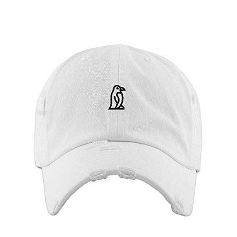 Penguin Vintage Baseball Cap Embroidered Cotton Adjustable Distressed Dad Hat