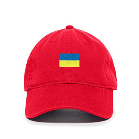 Ukraine Flag Baseball Cap Embroidered Cotton Adjustable Dad Hat