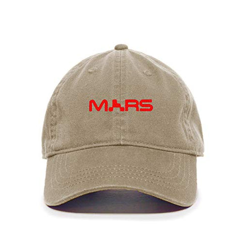 Mars NASA Logo Baseball Cap Embroidered Cotton Adjustable Dad Hat