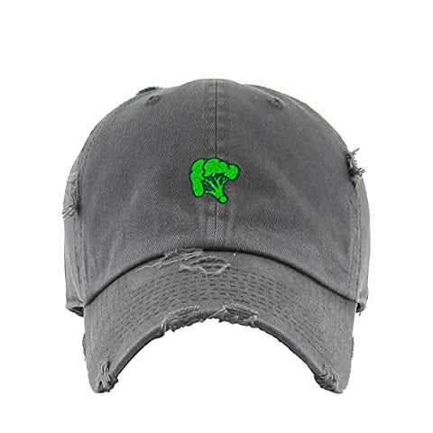 Broccoli Vintage Baseball Cap Embroidered Cotton Adjustable Distressed Dad Hat