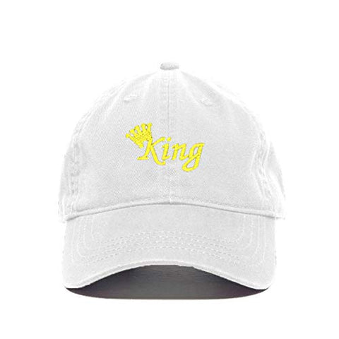 King Baseball Cap Embroidered Cotton Adjustable Dad Hat