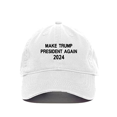 Make Trump President Again 2024 Baseball Cap Embroidered Cotton Adjustable Dad Hat