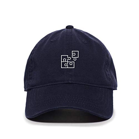 Puzzle Baseball Cap Embroidered Cotton Adjustable Dad Hat